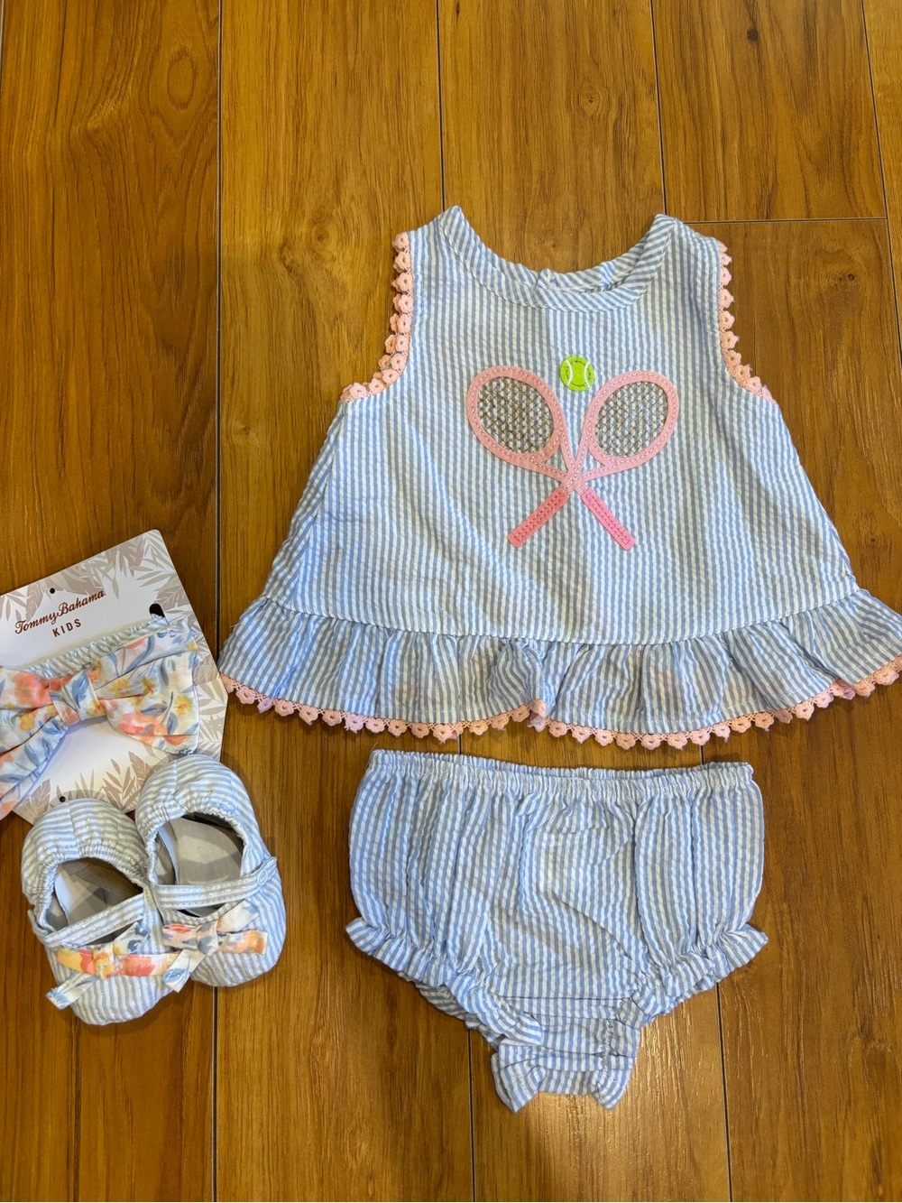 Baby Tank Top & Bloomers Tennis Set with Matching Shoes